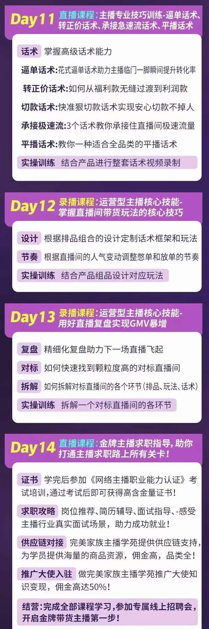 金牌主播实战进阶营 普通人也能快速变身金牌带货主播 (价值3980)