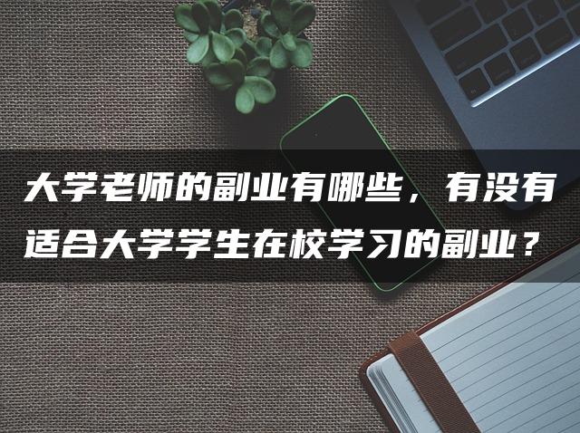 大学老师的副业与适合学生的在校学习副业探讨，副业潮流下的师生选择—暮沉资源站