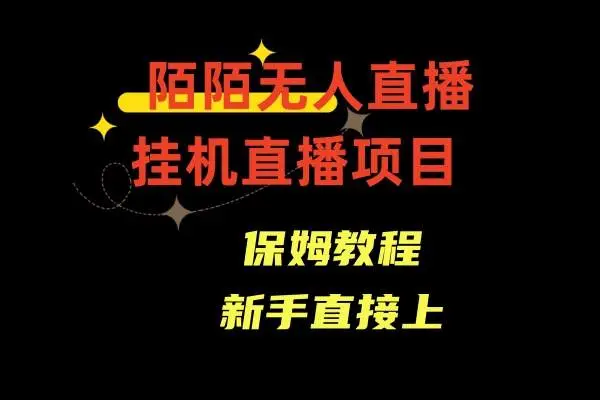 陌陌无人直播：深夜直播项目，解决失眠难题，瞄准深夜用户，提供轻松愉快的娱乐方式