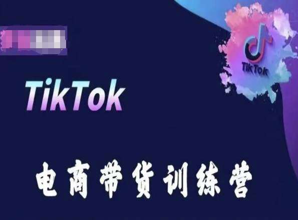 TikTok电商带货训练营，跟随时代潮流，跨境掘金