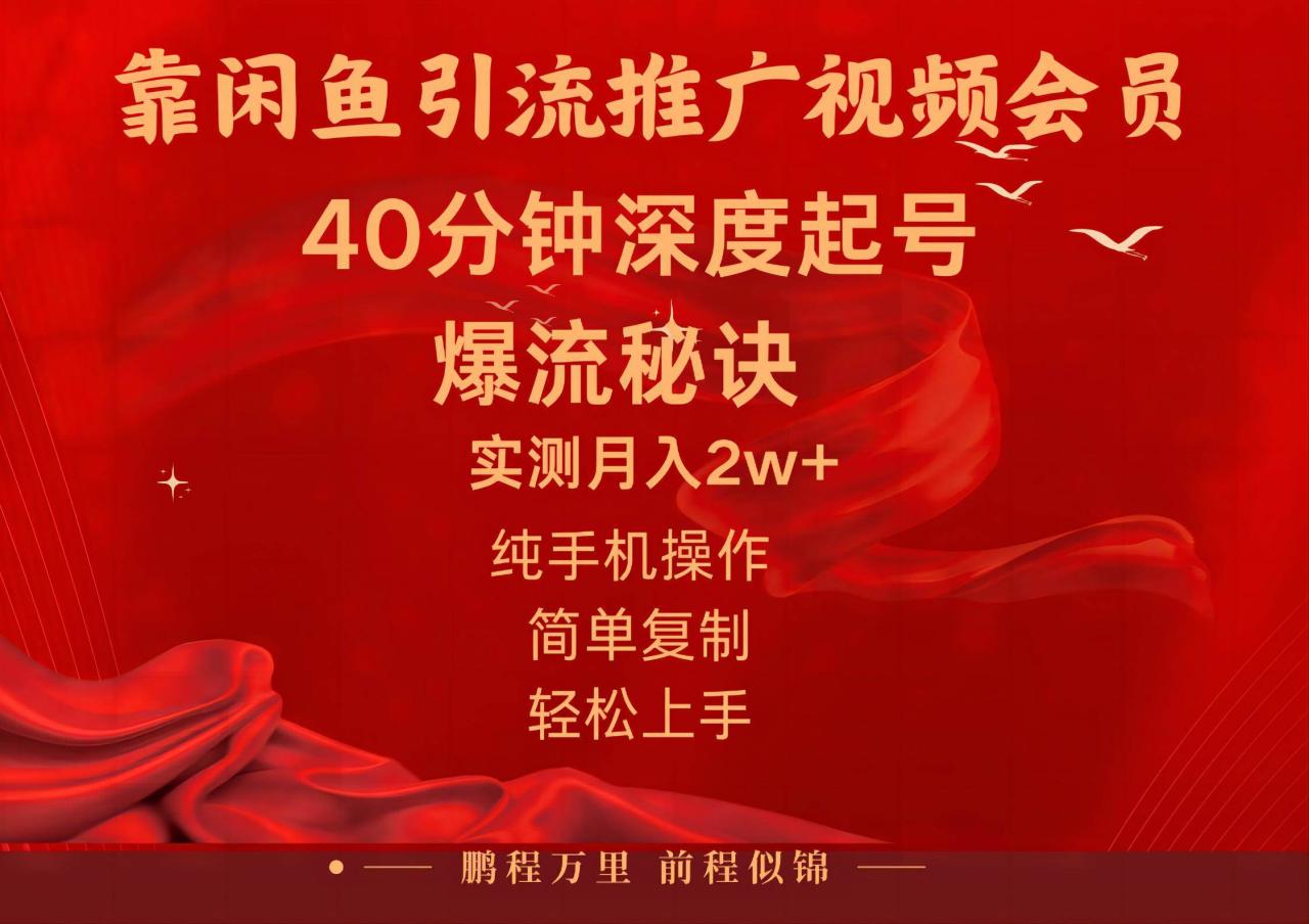 闲鱼视频会员推广：爱奇艺会员销售，闲鱼引流技巧，日入2W+操作指南