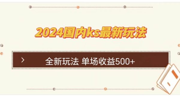 国内ks最新玩法 单场收益500+