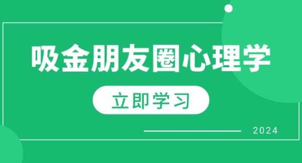 朋友圈吸金心理学：揭秘心理学原理，增加业绩，打造个人IP与行业权威