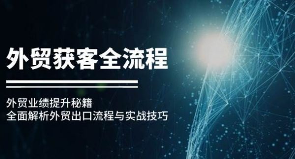 外贸获客全流程：外贸业绩提升秘籍：全面解析外贸出口流程与实战技巧