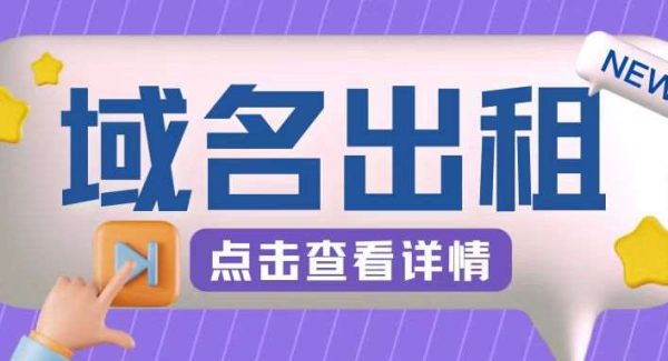 冷门项目，域名出租玩法，简单粗暴适合小白【揭秘】