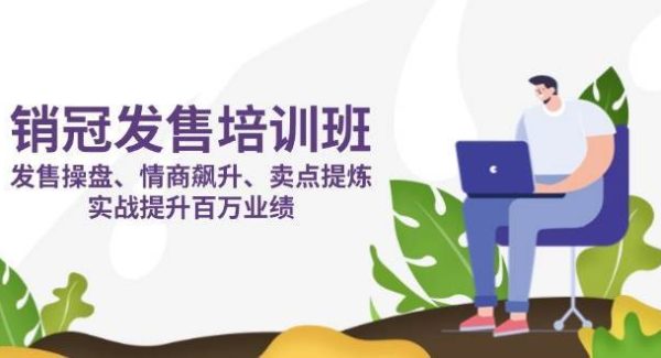 销冠发售培训班：发售 操盘+情商 飙升+卖点 提炼，实战提升百万业绩